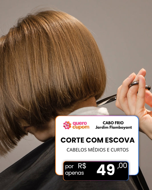 2 EM 1: CORTE COM ESCOVA - Cabelos até o ombro! Cabelos Curtos e Médios