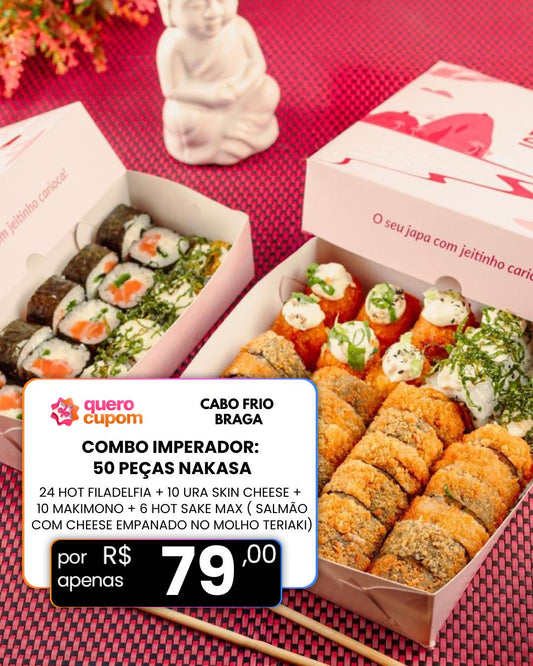 COMBO IMPERADOR NAKASA: 50 PEÇAS de puro prazer japonês