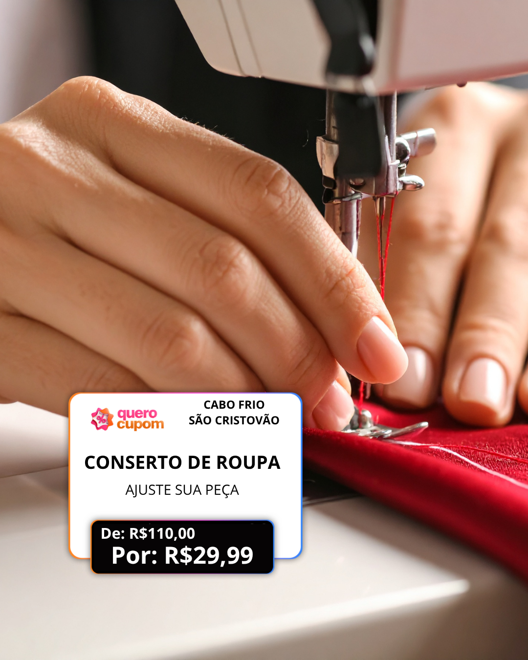 CONSERTO DE ROUPA - AJUSTE SUA PEÇA