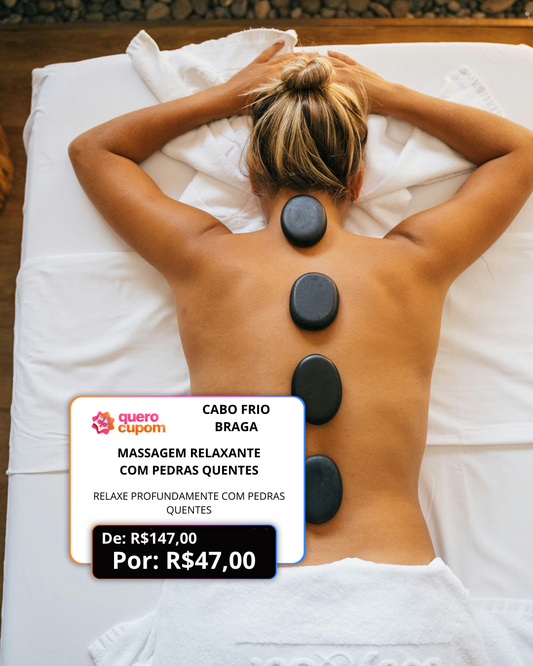 RELAXE PROFUNDAMENTE COM PEDRAS QUENTES: MASSAGEM RELAXANTE COM PEDRAS QUENTES - 40M